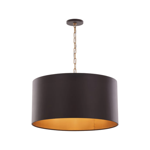 Cannery Four Light Pendant Dark Bronze / French Gold