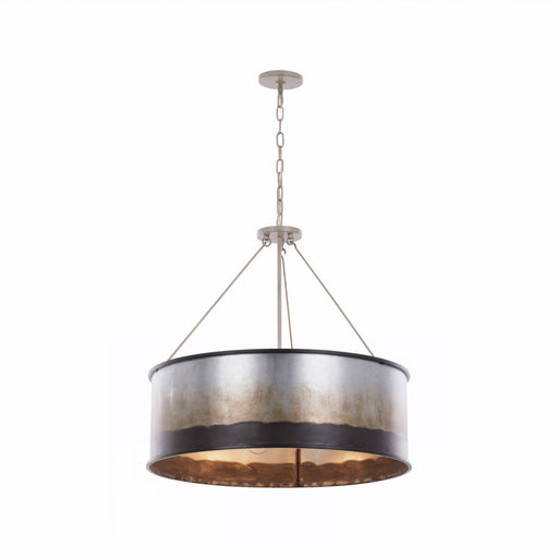 Cannery Five Light Pendant Ombre Galvanized