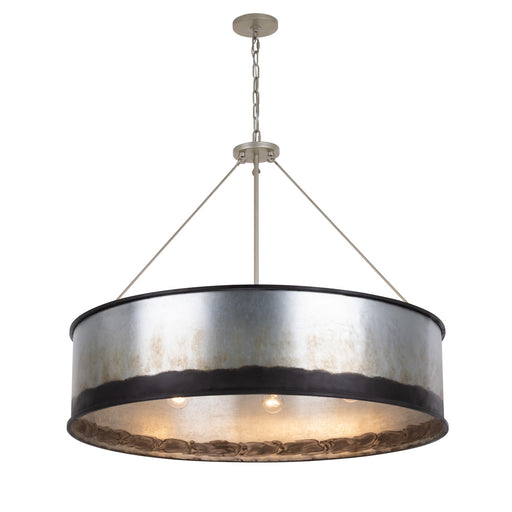 Cannery Six Light Pendant Ombre Galvanized