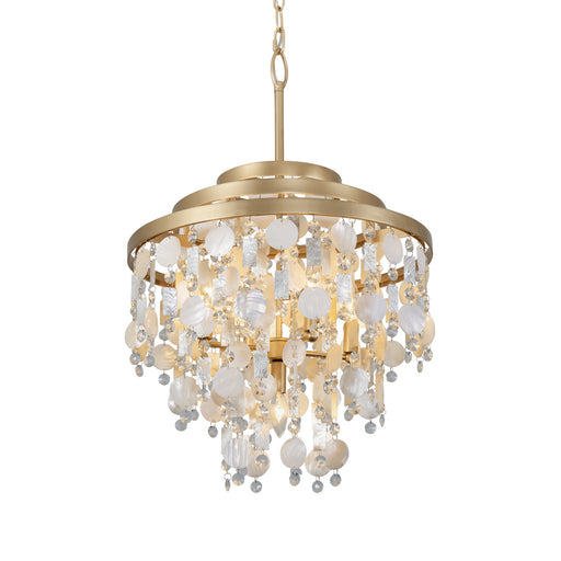 Kalani Five Light Chandelier French Gold