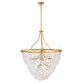 Fredrick Ramond - FR41595DA - LED Chandelier - Myra - Distressed Brass