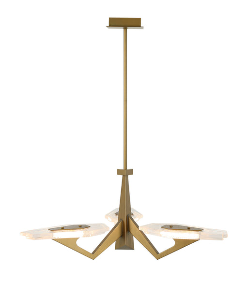 Varaluz - 530P03BK - LED Pendant - Down the Wrong Path - Brass Kisser