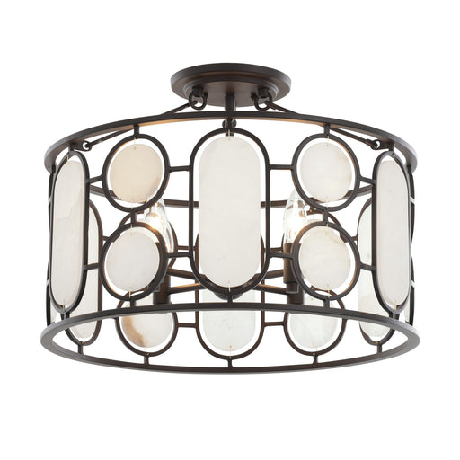 Oval Office Four Light Semi-Flush Mount Ironclad
