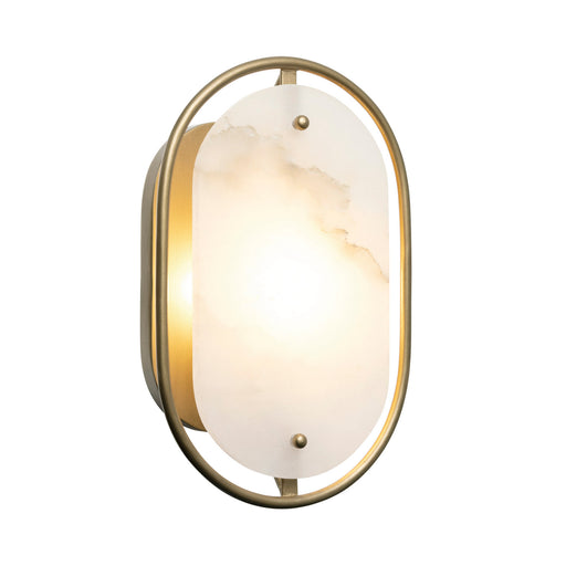 Panelist One Light Wall Sconce Brass Kisser