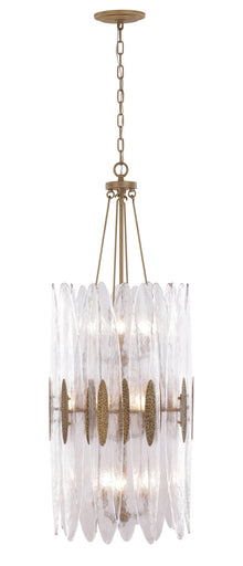 Aurora Nine Light Pendant Havana Gold