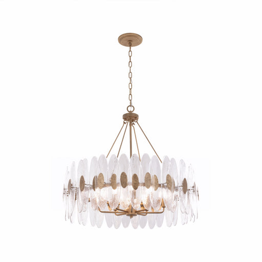 Aurora Eight Light Pendant Havana Gold