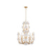 Varaluz - 558C09FG - Nine Light Chandelier - Petal Court - French Gold