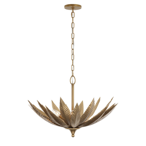 Zanara Six Light Pendant Brass Kisser