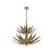 Varaluz - 563P09BK - Nine Light Pendant - Zanara - Brass Kisser