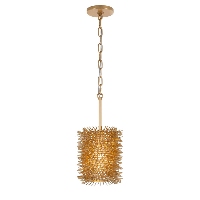 Varaluz - 569M01GO - One Light Pendant - Urchin - Gold