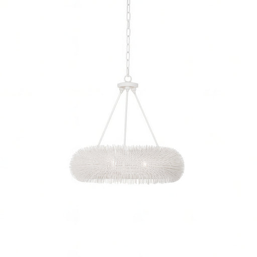 Urchin Six Light Pendant White