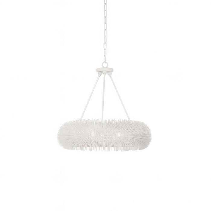 Varaluz - 569P06WH - Six Light Pendant - Urchin - White