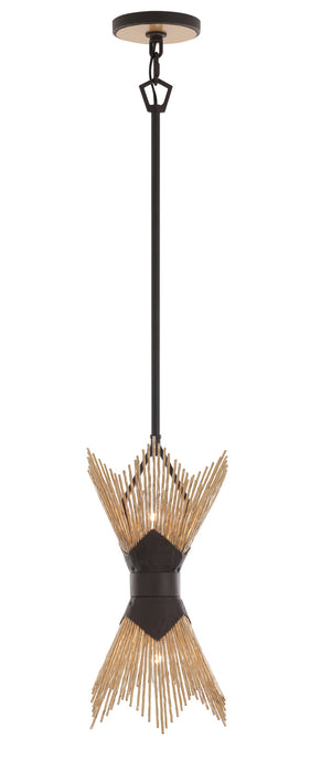 Varaluz - 570P02DBFG - Two Light Pendant - Aristocrat - Dark Bronze / French Gold