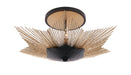 Varaluz - 570S03DBFG - Three Light Semi-Flush Mount - Aristocrat - Dark Bronze / French Gold