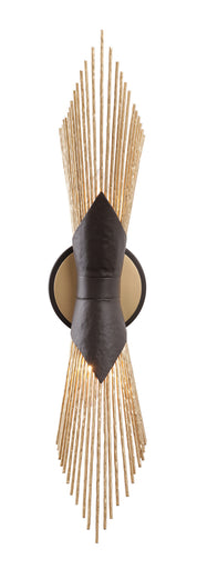Aristocrat Two Light Wall Sconce Dark Bronze / French Gold
