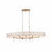 Varaluz - 572N08BK - Eight Light Pendant - Drama Club - Brass Kisser