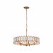 Varaluz - 572P05BK - Five Light Pendant - Drama Club - Brass Kisser