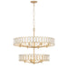 Varaluz - 572P13BK - 13 Light Pendant - Drama Club - Brass Kisser