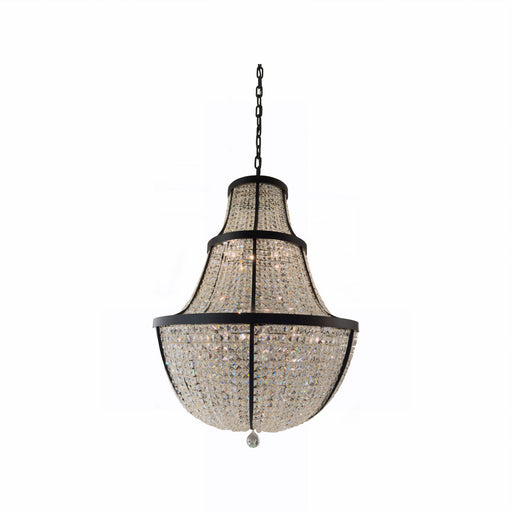 Crystal Baller 12 Light Pendant Heritage Black