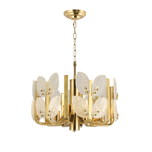 Brass Tax Six Light Chandelier Satin Brass