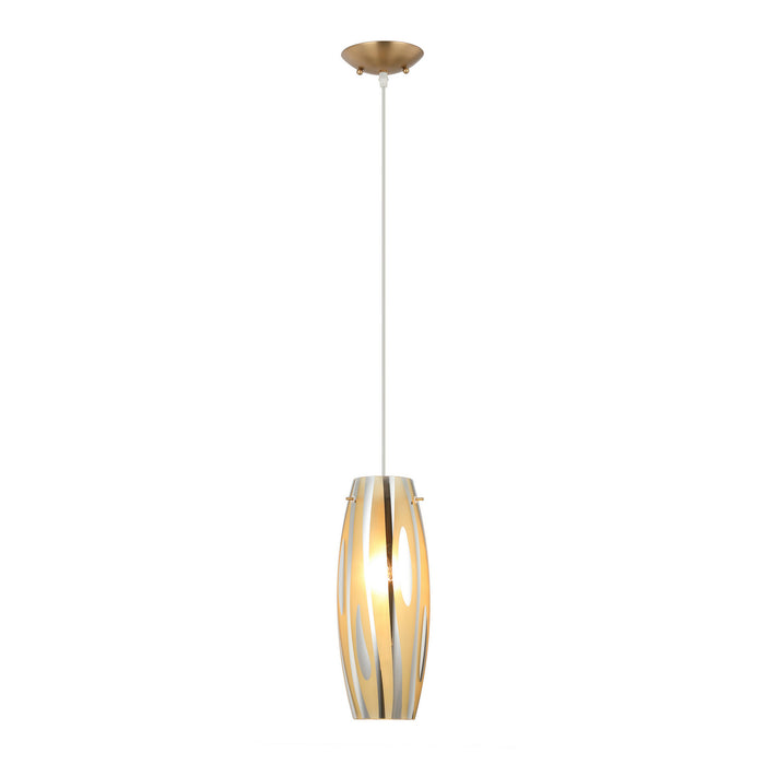 Varaluz - AC1070SG - One Light Pendant - Chroman Empire - Satin Gold