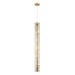 Varaluz - AC1072SG - Five Light Pendant - Chroman Empire - Satin Gold