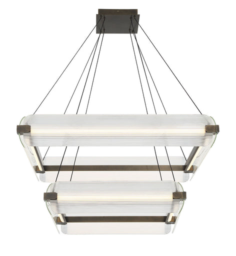 Neoness LED Chandelier Weathered Brass
