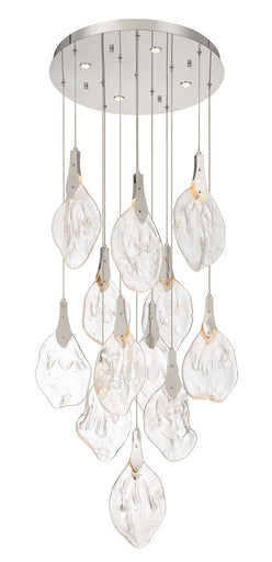 Jateo LED Chandelier Polished Nickel