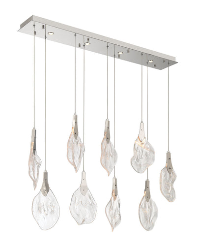 Jateo LED Linear Chandelier Polished Nickel