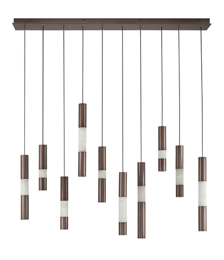 Ronda LED Linear Chandelier Harlow Bronze