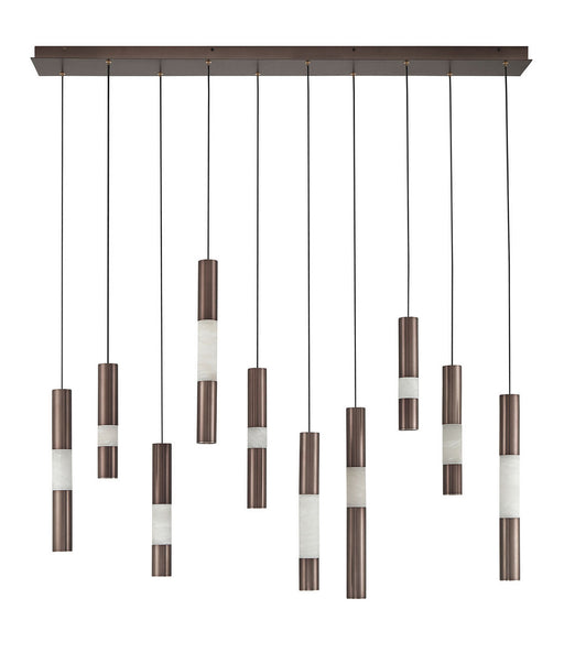 Eurofase - 50121-021 - LED Linear Chandelier - Ronda - Harlow Bronze