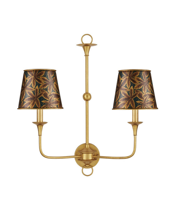 Currey and Company - 0900-0071 - Chandelier Shade - Castagno - Gold/Blue