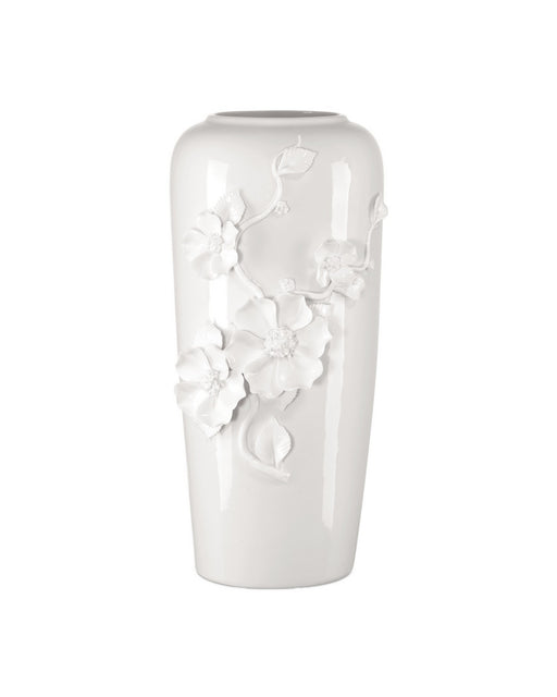 Currey and Company - 1200-0984 - Vase - Flower - White