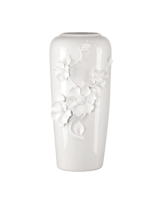 Currey and Company - 1200-0984 - Vase - Flower - White