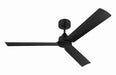 Craftmade - CHM52FB3 - 52" Ceiling Fan - Charming 52" In/Outdoor Damp Rated Ceiling Fan - Flat Black