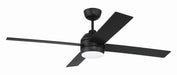 Craftmade - KLS52FB4 - 52" Ceiling Fan - Kelsey 52" 4-blade Indoor Ceiling Fan - Flat Black