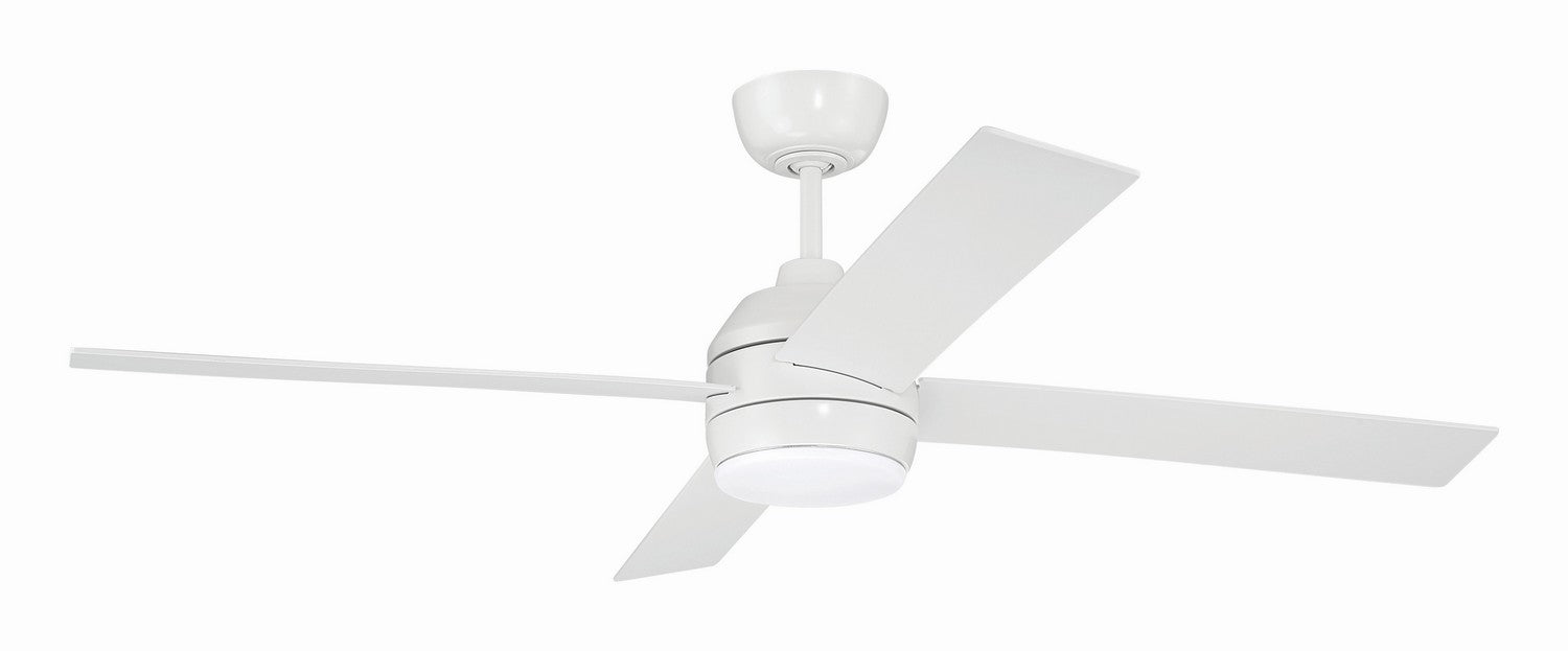 Craftmade - KLS52W4 - 52" Ceiling Fan - Kelsey 52" 4-blade Indoor Ceiling Fan - White