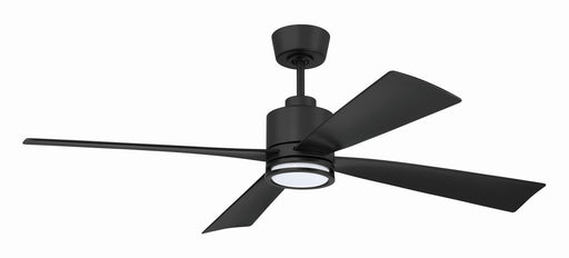 Craftmade - RHT52FB4 - 52" Ceiling Fan - Rhett 52" In/Outdoor Fan Damp Rated - Flat Black