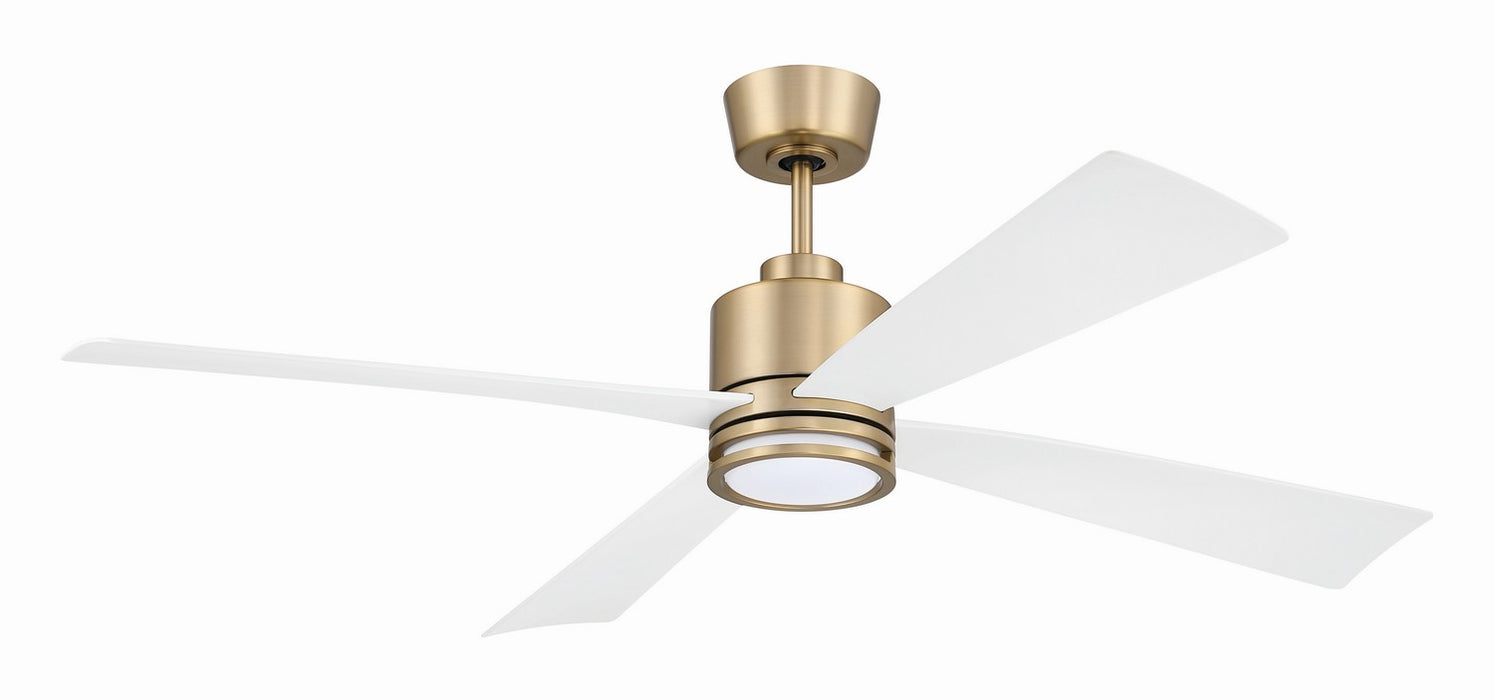 Craftmade - RHT52SB4 - 52" Ceiling Fan - Rhett 52" In/Outdoor Fan Damp Rated - Satin Brass