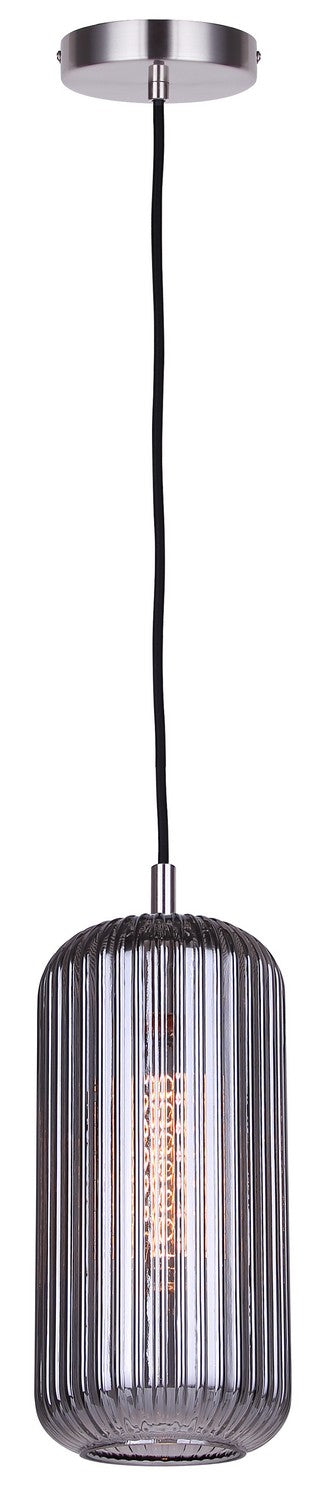Canarm - IPL1250A01BN-SR - One Light Pendant - Malek - Brushed Nickel