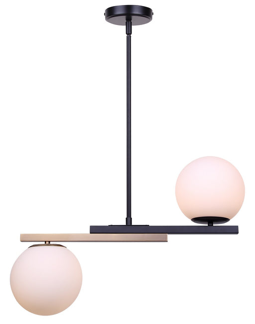 Canarm - IPL2261B02BKG - Two Light Pendant - Lumi - Matte Black