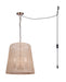 Canarm - IPL2270B03GD18 - Three Light Pendant - Manille - Gold + Natural Rattan