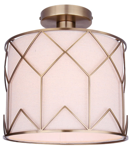 Tulia One Light Semi-Flushmount Gold