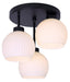 Canarm - ISF2257B03BK - Three Light Semi-Flush Mount - Nella - Matte Black