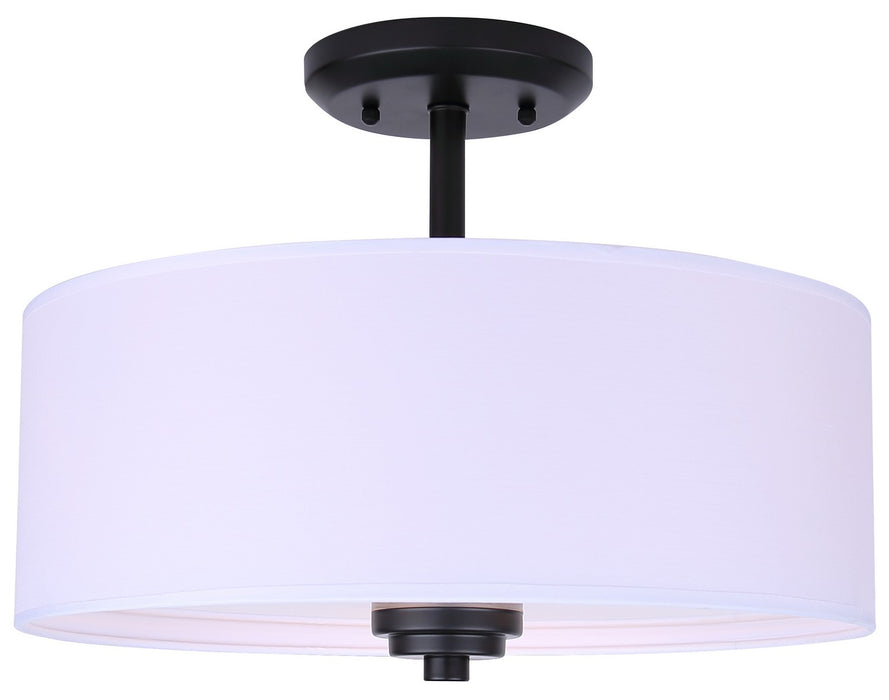 Canarm - ISF280A03BK - Three Light Semi-Flush Mount - Pier - Matte Black