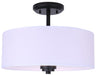 Canarm - ISF280A03BK - Three Light Semi-Flush Mount - Pier - Matte Black