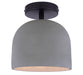 Canarm - ISF729B01BK-GY - One Light Semi-Flushmount - Jack - Matte Black