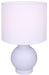Canarm - ITL2292B19WH - One Light Table Lamp - Sable - Matte White
