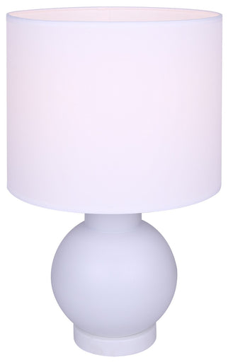 Sable One Light Table Lamp Matte White