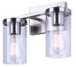 Canarm - IVL1234A02BN - Two Light Vanity - Britton - Brushed Nickel